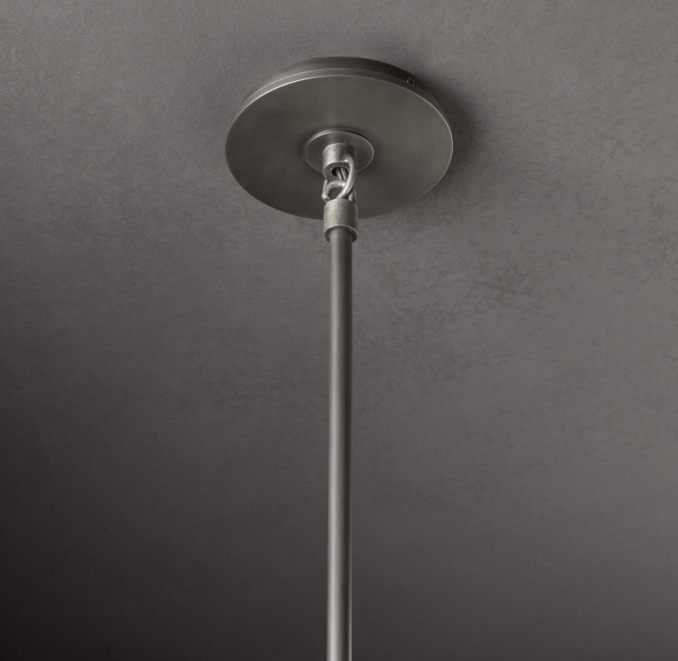 Sputnik Filament Chandelier Aged Steel Small