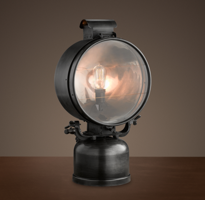 1950s British Railway Flood Lamp