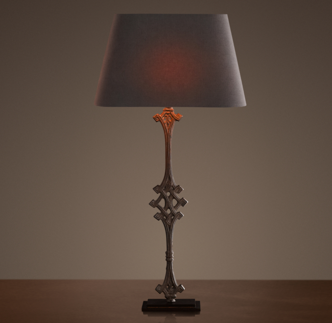 French Balcony Baluster Table Lamp