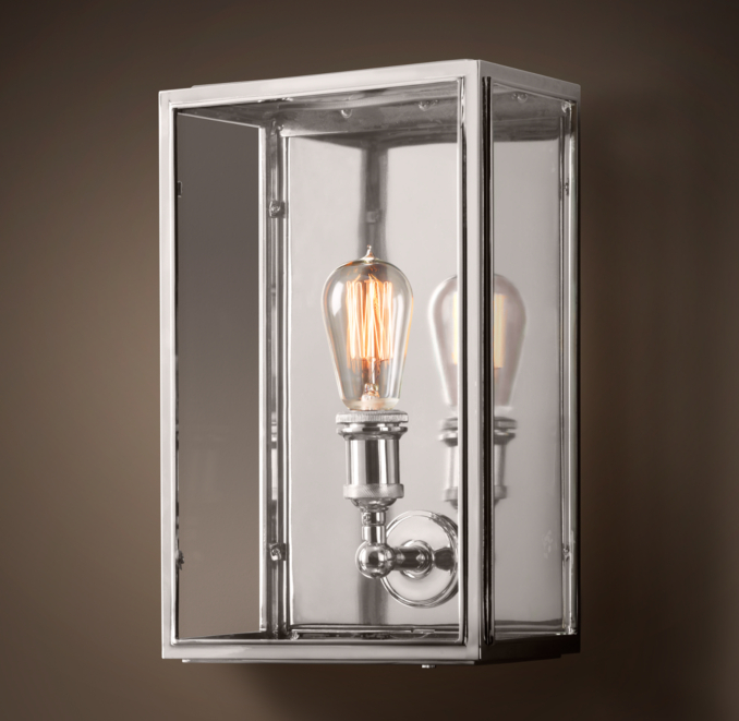 Union Filament Wide Sconce Clear Glass