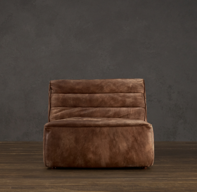 Chelsea Leather Armless Chair