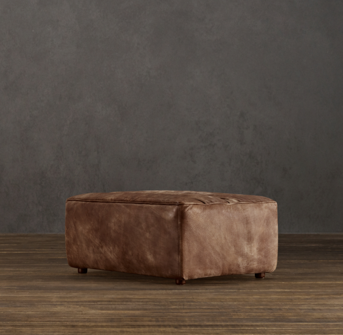 Chelsea Leather Ottoman