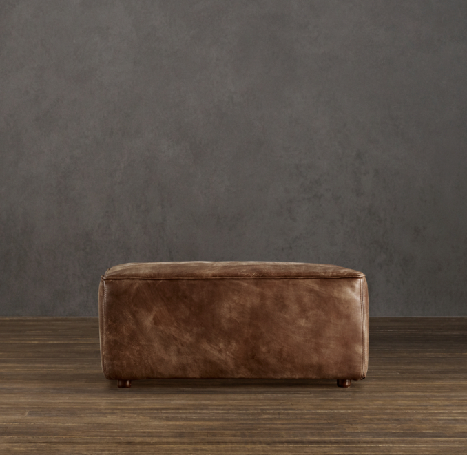 Chelsea Leather Ottoman