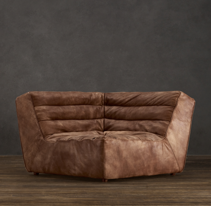 Chelsea Leather Square Corner Chair