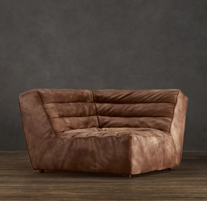Chelsea Leather Square Corner Chair