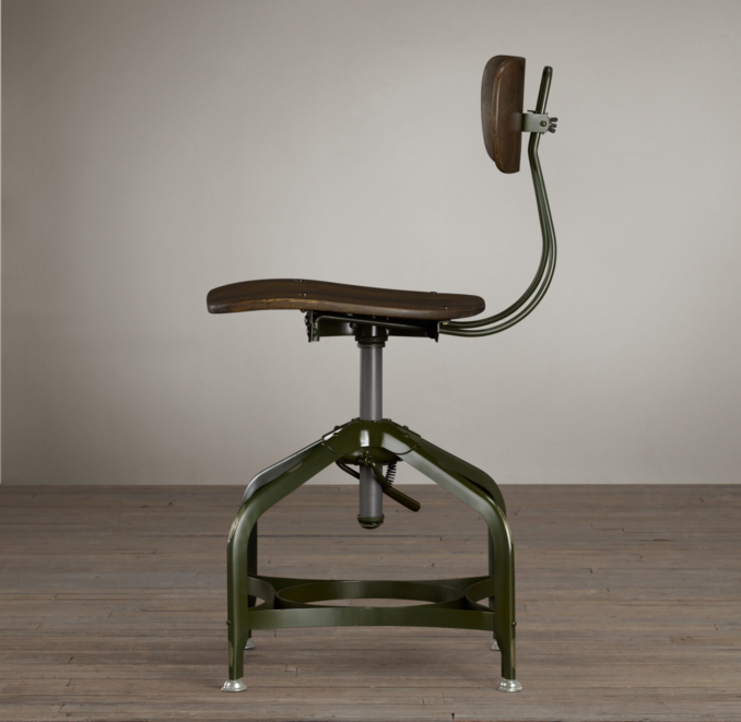 Vintage Toledo Dining Chair Antique Green
