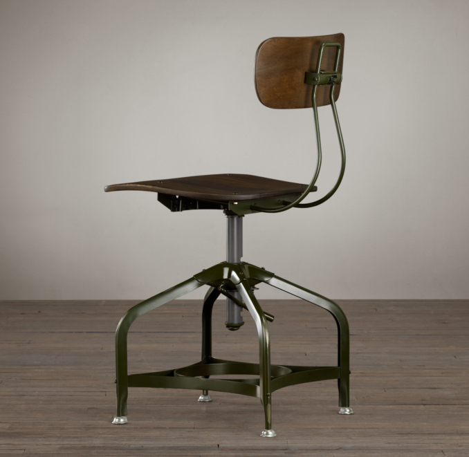 Vintage Toledo Dining Chair Antique Green