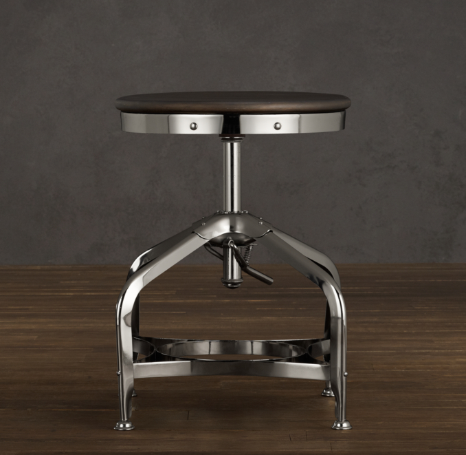 Vintage Toledo Dining Stool Chrome