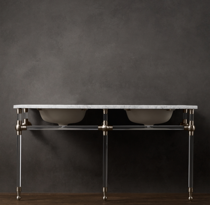 Gramercy Double Glass Washstand Base