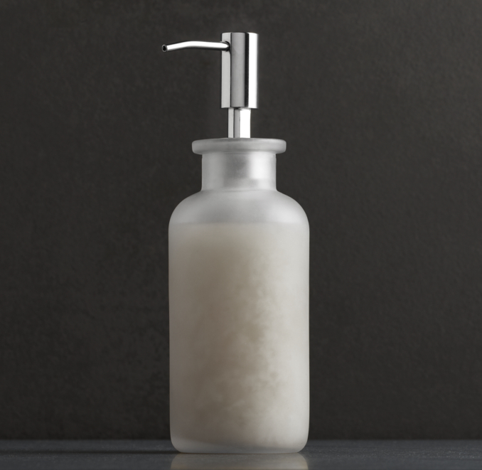 Pharmacy Soap Dispenser Frosted Glass