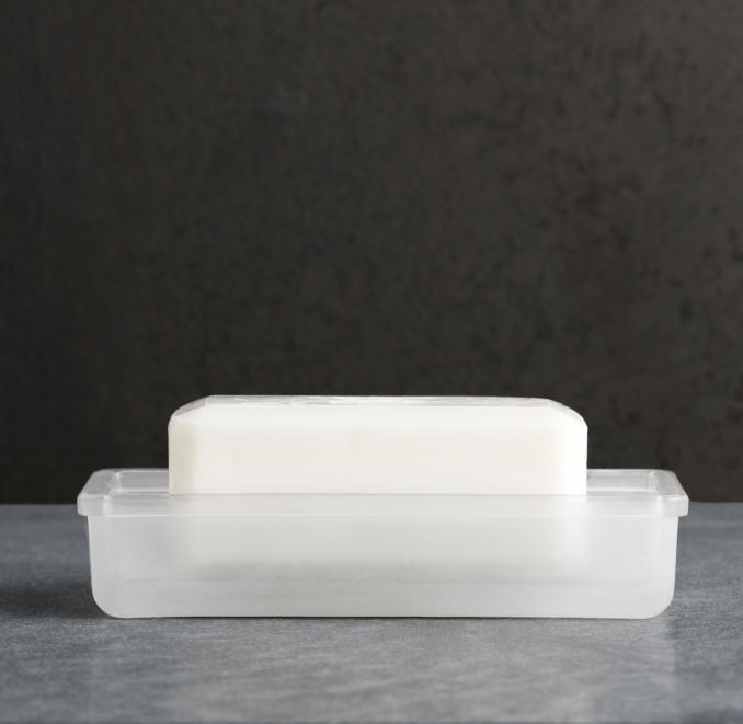 Pharmacy Soap Dish Frosted Glass