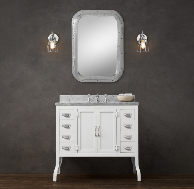 Pharmacy Single Vanity White