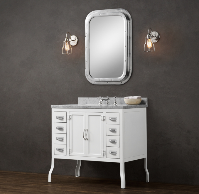 Pharmacy Single Vanity White