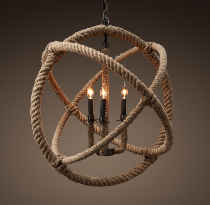 Rope Planetarium Chandelier Medium