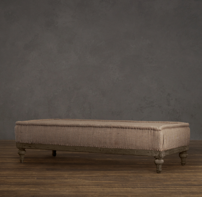 Deconstructed French Napoleonic Ottoman Antiqued Cotton