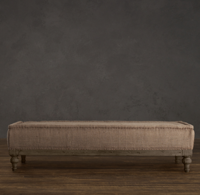 Deconstructed French Napoleonic Ottoman Antiqued Cotton