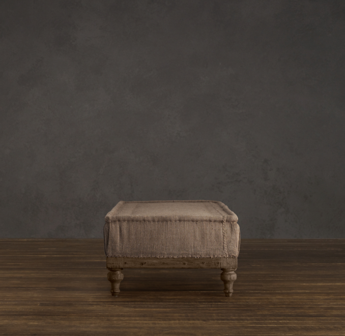 Deconstructed French Napoleonic Ottoman Antiqued Cotton