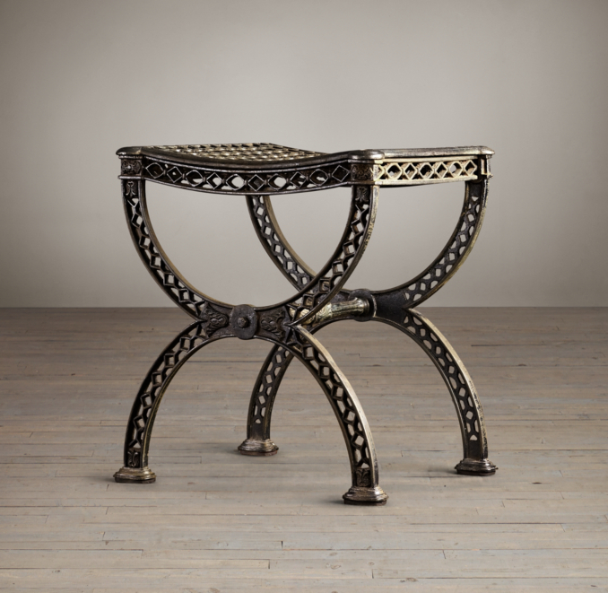 19th C. French Filigree Stool