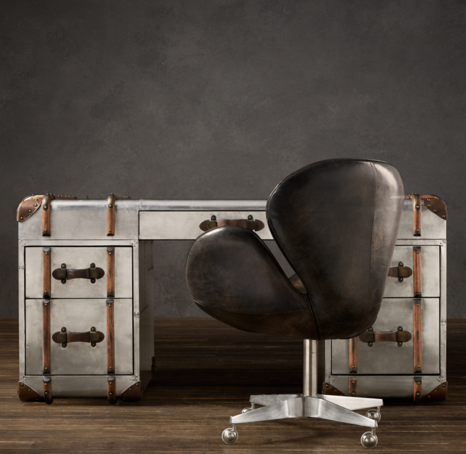Richards' Metal Trunk Desk