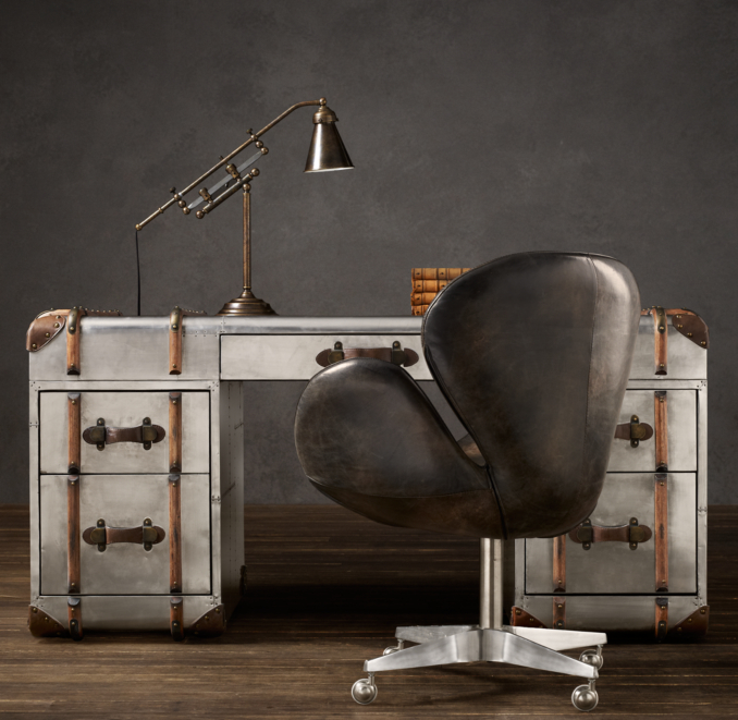 Richards' Metal Trunk Desk