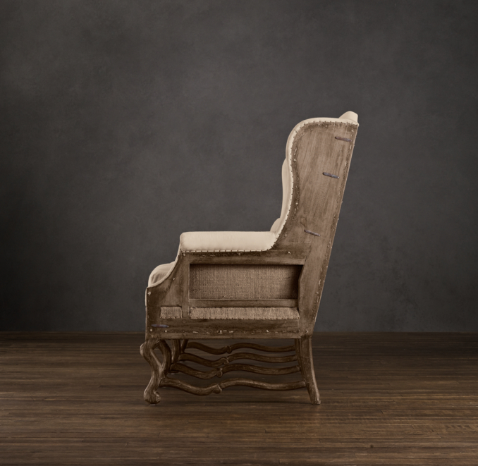 Deconstructed Wingback Settee