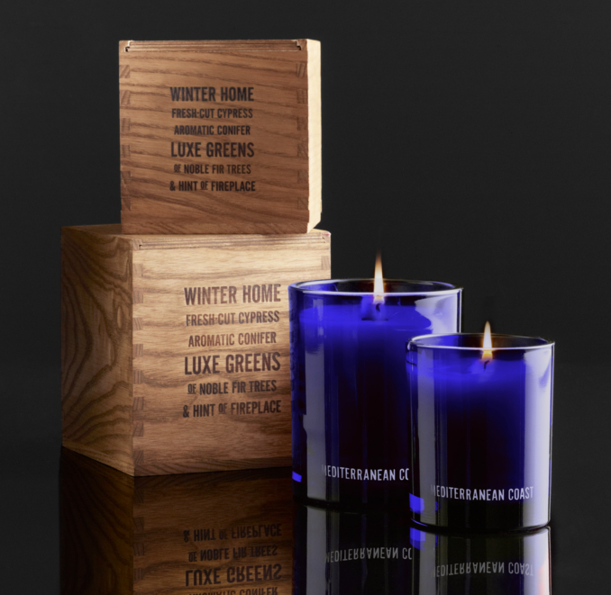 Mediterranean Coast Filled Candle