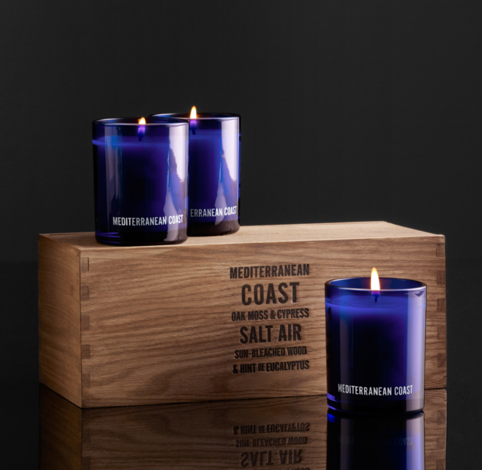 Mediterranean Coast Filled Candles (Set of 3)