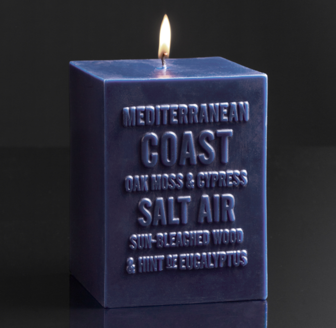 Mediterranean Coast Pillar Candle