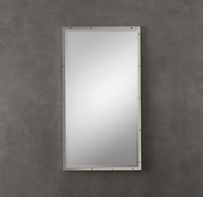 Bistro Polished Nickel Mirror