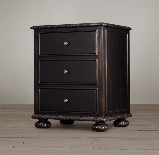 24" French Empire Closed Nightstand