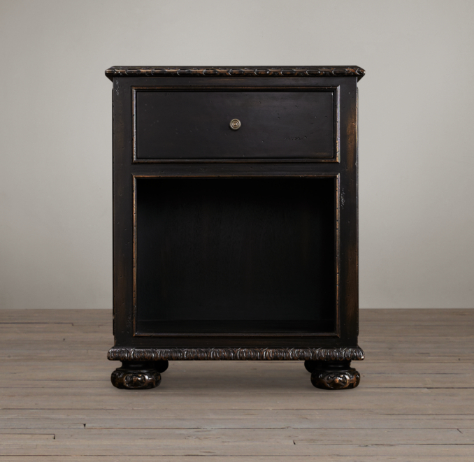 24" French Empire Open Nightstand