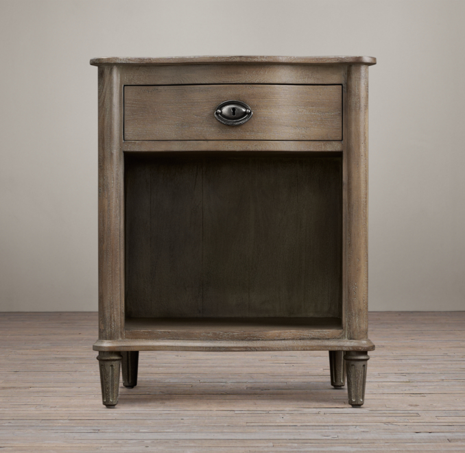 24" Empire Rosette Open Nightstand