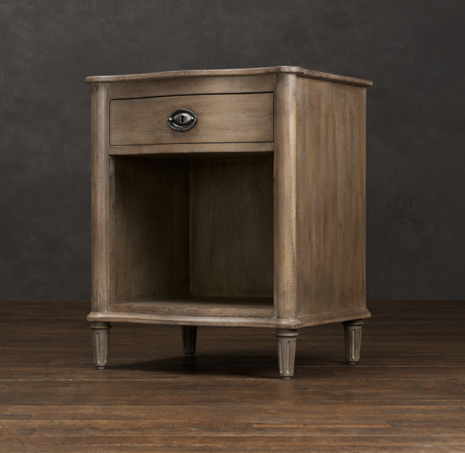 24" Empire Rosette Open Nightstand