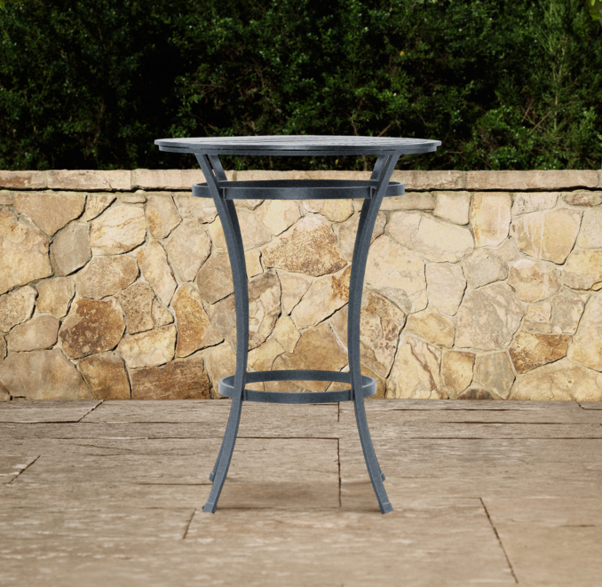 Carmel Bar Table Weathered Zinc