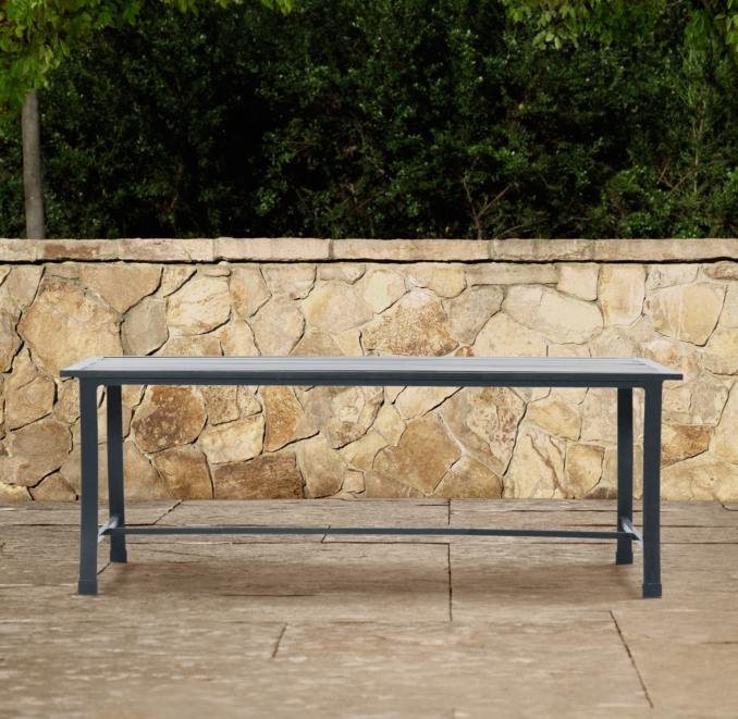 Carmel Luxe Coffee Table Weathered Zinc