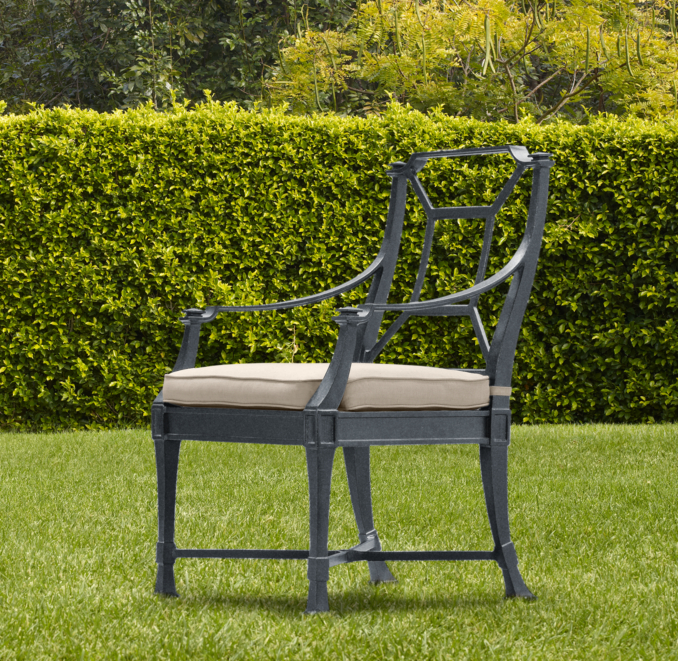 Antibes Armchair Weathered Zinc