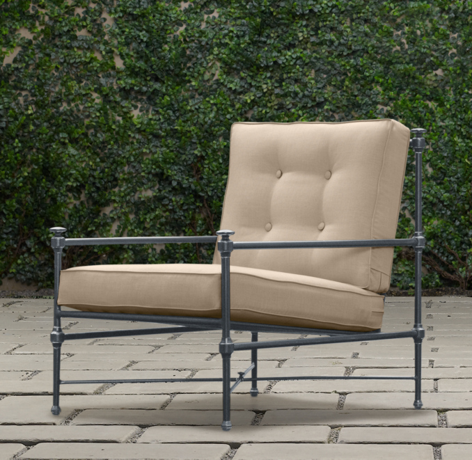 Catalina Lounge Chair Weathered Zinc