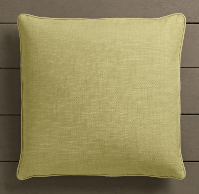 Perennials® Côte d'Azur Textured Linen Weave Pillow Cover Vert