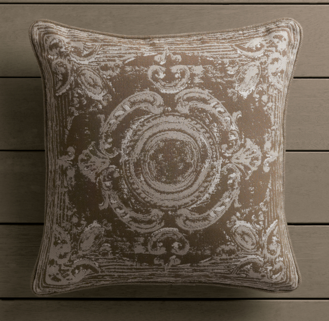 Perennials® Côte d'Azur French Tile Pillow Cover Mocha