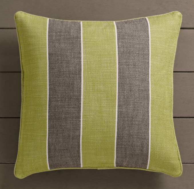 Perennials® Côte d'Azur Stripe Pillow Cover Vert