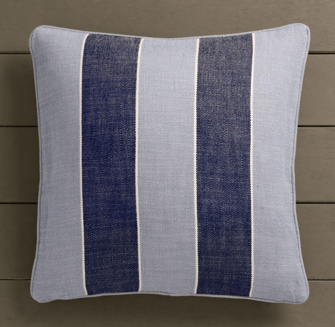Perennials® Côte d'Azur Stripe Pillow Cover Navy