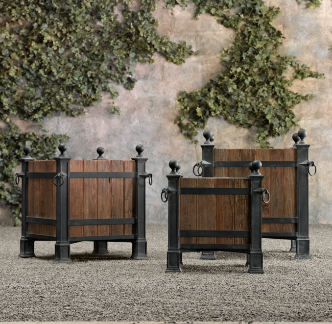 Versailles Wood Panel Planters