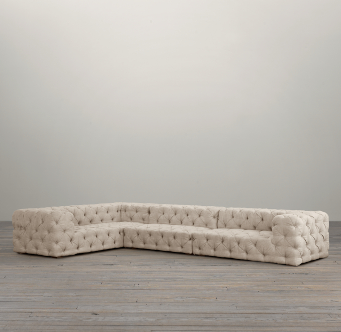 Soho Tufted Upholstered Left-Arm L-Sectional