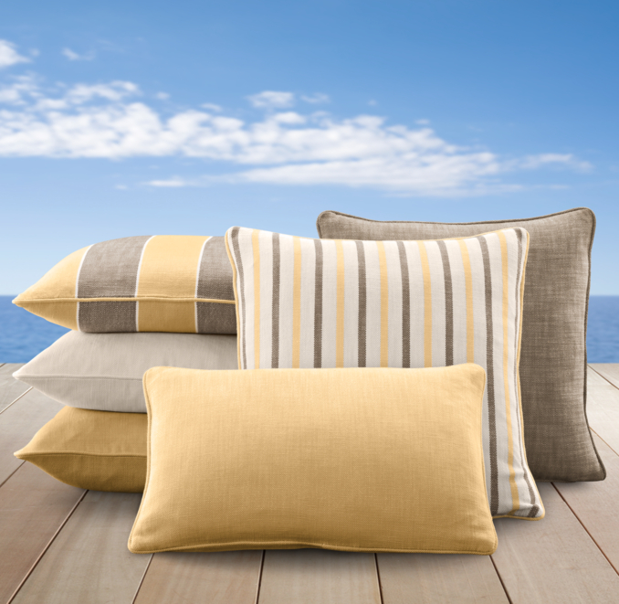 Perennials® Côte d'Azur Stripe Pillow Cover Collection Soleil