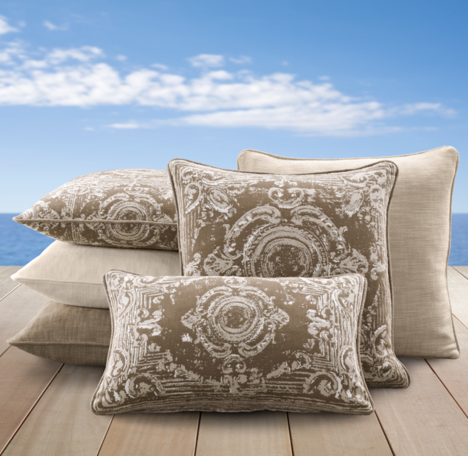 Perennials® Côte d'Azur Tile Pillow Cover Collection Mocha
