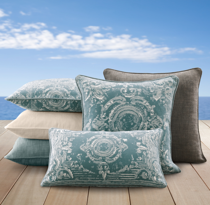 Perennials® Côte d'Azur Tile Pillow Cover Collection Peacock