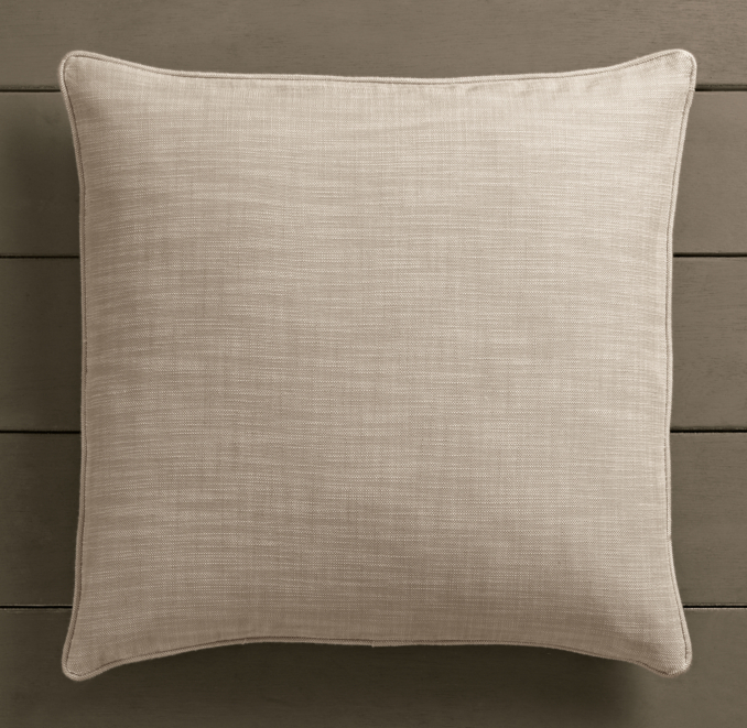 Perennials® Côte d'Azur Textured Linen Weave Pillow Cover Sand