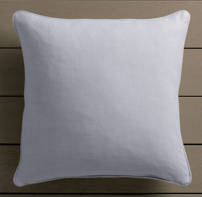 Perennials® Côte d'Azur Textured Linen Weave Pillow Cover Sky