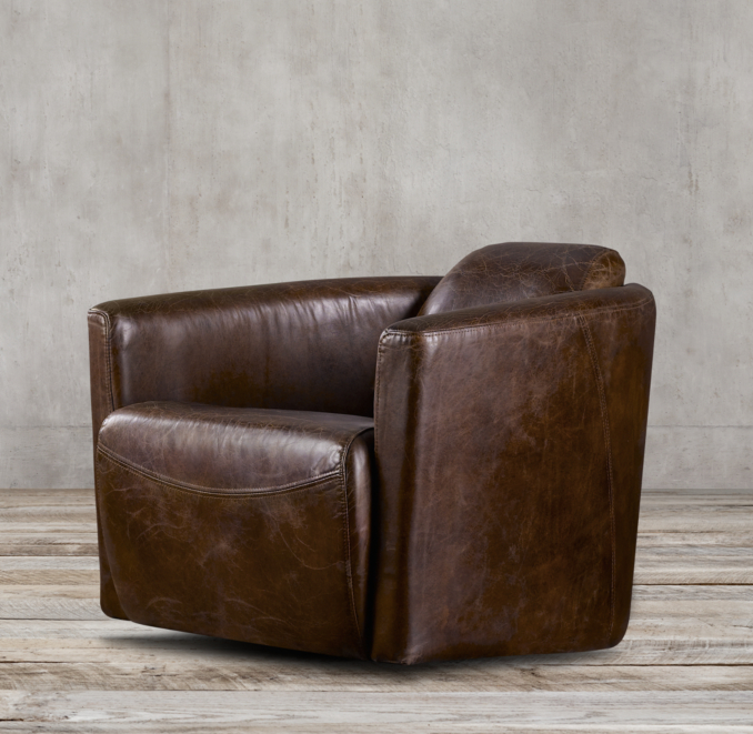 Rocket Leather Swivel Chair