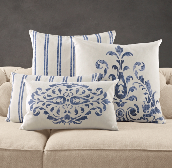 Floral Scroll Pillow Collection